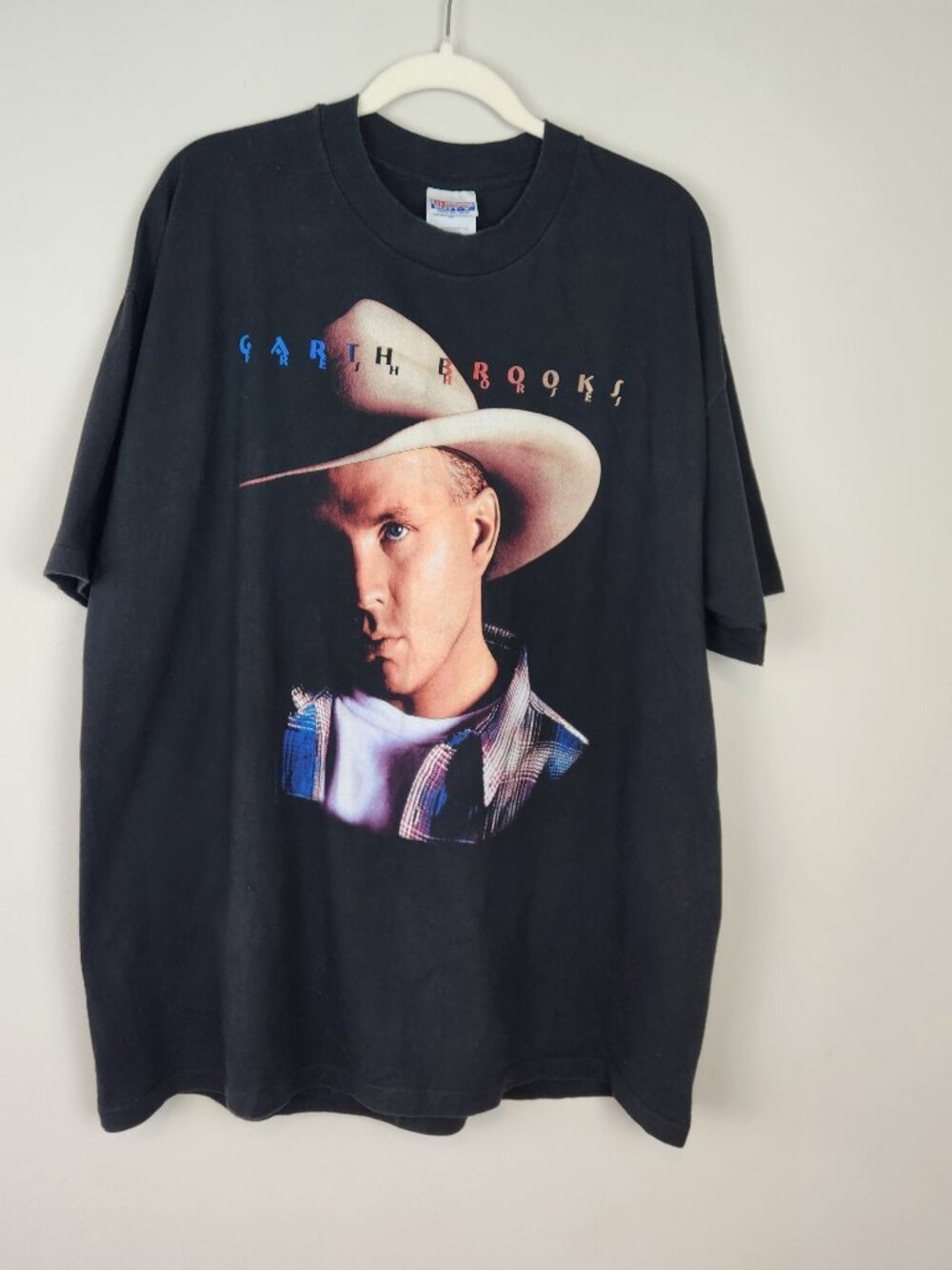 Vintage Garth Brooks T Shirt Fresh Horses Concert World Tour XXL Single Stitch